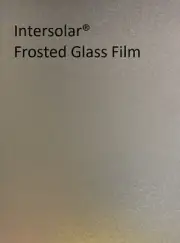 Silver Fine Etched Glass Frosted house Window Tint Static Cling Intersolar®