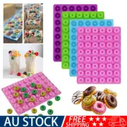 48-Cavity Mini Donut DIY Mold Silicone Tray Ice Cube Jelly Gummy Candy Mould AU