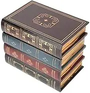 Book Safe, European Style Decorative Fake Book, Hollowed Out Decorative Faux Books, Compartment Box for Storage – Hide Jewelry, Money, Valuables, and More, Home Decor(#1)