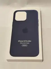 New! Apple iPhone 14 Pro Max - Silicone Case - Storm Blue