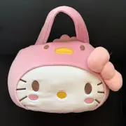 Hello Kitty 14.5 inch Plush Pail Basket Bag Sanrio Hello Kitty and Friends