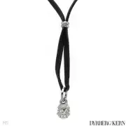 DYRBERG/KERN of DENMARK! Manosa Collection Necklace W/Genuine Crystals & Leather
