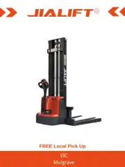 Full Electric Stacker 1.3T Walkie Stacker 2.5m | Adjustable Straddle