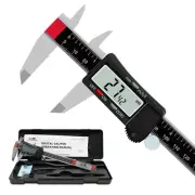 Digital Calipers Measuring Tool 6 inch DCXD6-SS-PB, Micrometer Caliper Digita...
