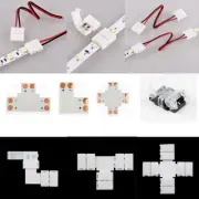 2Pin LED Connector Adapter Cable Solderless 5050 5630 Single Color Light Strips