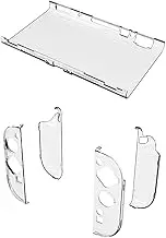 Generic Clear PC Hard Case for Switch 2 Split Protective Case Cover Anti-Fall Protective Sleeve Anti-Scratch Crystal Protector Case Shockproof for for Switch 2 Handheld Gaming Console