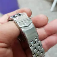 在飛比找Yahoo!奇摩拍賣優惠-7510 ☆ ORIS 原廠 實心錶帶 18mm 全不銹鋼 