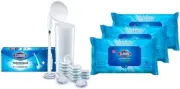 ToiletWand Disposable Toilet Cleaning System With Storage Caddy and Refill Heads