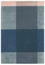 Ted Baker Plaid Grey Rug - 57804