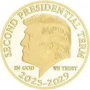 The 47th President Donald J. Trump Coin The Second Presidential Term 2025-2029 Challenge Coins Keepsake Q0259