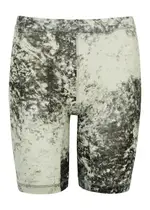 Knwls Printed Stretch-mesh Cycling Shorts - Black - XS (UK6 / XS) XS (UK6 / XS)