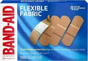 Band-Aid Flexible Fabric Bandages All One Size (1 Inch) 100 ea