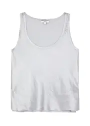 Vince Satin Tank - Silver - S (UK8-10 / S) S (UK8-10 / S)