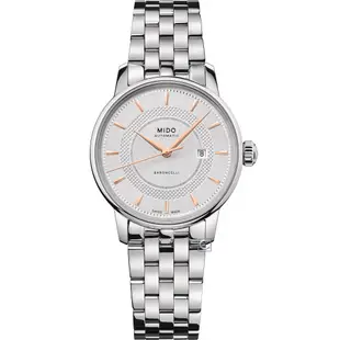 MIDO美度 Baroncelli Signature 永恆系列經典女錶(M0372071103101)白30mm