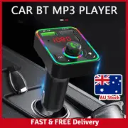Bluetooth Car Wireless FM Transmitter Adapter Radio MP3 2 USB Charger HandsfrAF