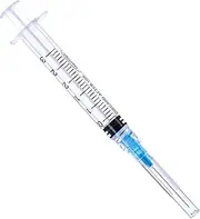 3ml/cc Syringe With 23G/1'' Needle And Individual plastic packaging(100Pack-3ml)