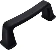 Housoutil Modern Plastic Handle Black Concealed Cabinet Grab Bar Bathroom Sturdy for Home Use