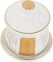 OSALADI Buddhist Ritual Decor Ceramic Water Offering Cup Small Temple Cup Worship Exquisite Detail