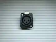 Neutrik NC3FDL1B NC3FD-L-B-1 Chassis Panel Mount XLR Connector Female Black NEW