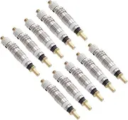 10pcs Tire Stem Core Car Bike Chain Tubeless Core Valve Core Off Valve Core Valve Cores Wheel Bike Core Tubeless Kit Off Tubeless Valve Core Tubeless Bike Tires Tire Core Silver