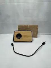 Boundary Natural Bluetooth Speaker in Box Advertisement on Front WORKS