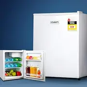 Devanti Bar Fridge, 70L Mini Fridges Organiser Refrigerator Chest Freezer Portable Small Wine Cooler Home Bedroom Car Boat Camp Office Countertop, Fast Frozen Quiet Operation White