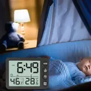 Multifunctional Indoor Baby Room Thermometer Hygrometer Large Screen Alarm Clock