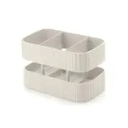 Guzzini Eco-Kitchen 17cm Plastic Tidy & Safe Cutlery Sink Tidy Organizer White