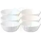 OFTAST Serving Bowls - White Dinner Soup Bowls Kitchen Crockery Set Mixing Bowl