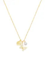Argento Vivo Butterfly Flower Charm Pendant Necklace, 16-18