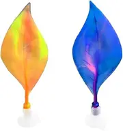 2pcs Betta Leaf Hammock Betta Plants for Aaquarium & Betta Fish Tank, Rest Bed Fish Breeding Playing Pad with Suction Cup, Soft Lifelike Leaf Ornament, Aquarium Décor Plastic Plants,