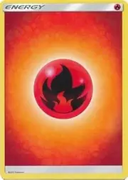 Pokemon Lot of X10 Basic Fire Type Energy Cards...Misc. Sets/Same Design