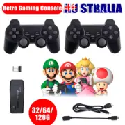 Wireless 20000+ 4K HDMI TV Video Game Stick Retro Gaming Console w/ 2 Controller
