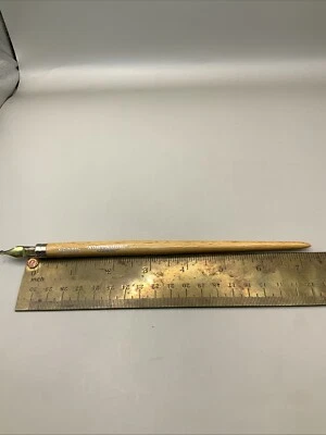 Vintage KOH-I-NOOR Germany Natural Wood Dip Pen. No. 03 1/2 With HTF Nib Lock!