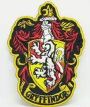 Harry Potter GRYFFINDOR Crest Iron Sew on Embroidered Patch