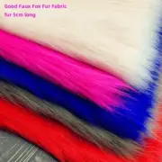 Faux Fur Fabric Sewing Material DIY Home Decor Accessories Long Hair 175x50cm