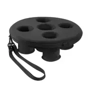 Floating Pool Cup Holder Pool Drink Float with 5 Holes Floating Tray for Pool Parties Beach Spa Hot Tub Floating Tool As Shown
