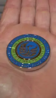 NEW PRG Duo Magnetic Metal & Enamel Yardage Ball Marker THE PHOENICIAN GOLF CLUB