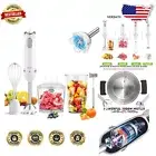 Versatile Immersion Blender Set: 1000W 12-Speed Hand Mixer with Chopper & Whisk
