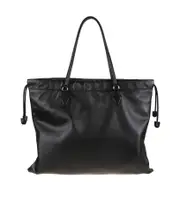 Jimmy Choo Drawstring L Tote Bag One size BLACK LIGHT GOLD