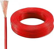 30/60/100ft Oxygen-Free Copper Core Wire 2.5/4/6/10 Square Single Core BVR Flame Retardant Multi-Strand PVC Jacket Engineering Electrical Cabinet Distribution Box Soft Cable(30ft,6mm²)