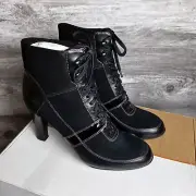 Cole Haan Georgetown Women’s 7.5B Black Lace Up Heels New