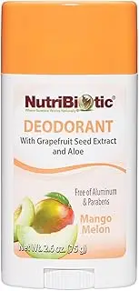 Nutribiotic Deodorant, Mango Melon, 2.6 Oz