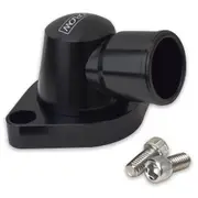 Proflow Water Neck Billet Aluminium Swivel Black Anodised 90 Degree SB & BB For Chev