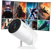 Mini Projector with Two-way Bluetooth, Portable Movie Projector with 180°