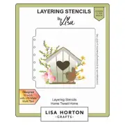 Lisa Horton Crafts Layering Stencils-Home Tweet Home