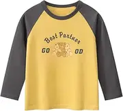 [Meufam] Toddler Girl Long Sleeve Shirts Christams Tops Tees Cotton Casual Ralan Crewneck Graphic Tunic T-Shirts 1 Packs