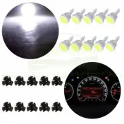 10x 194 T10 1/2" Twist Lock Wedge Socket W/ White COB Instrument Dash Light Bulb (for: Toyota)