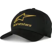 Alpinestars Gild Flexfit Hat - Black/Gold, Large/X-Large 1244-81000-1059-L/XL