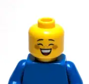 Lego - Minifigure Head - Dual Sided - Female, Braces, Freckles, Smile / Teeth